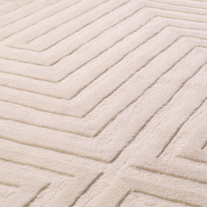 Off-White Wool Carpet 6'5" x 10' Breck | Cabothousefurniture.com