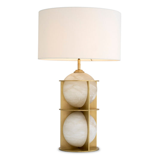 Brass Alabaster Table Lamp Eternity