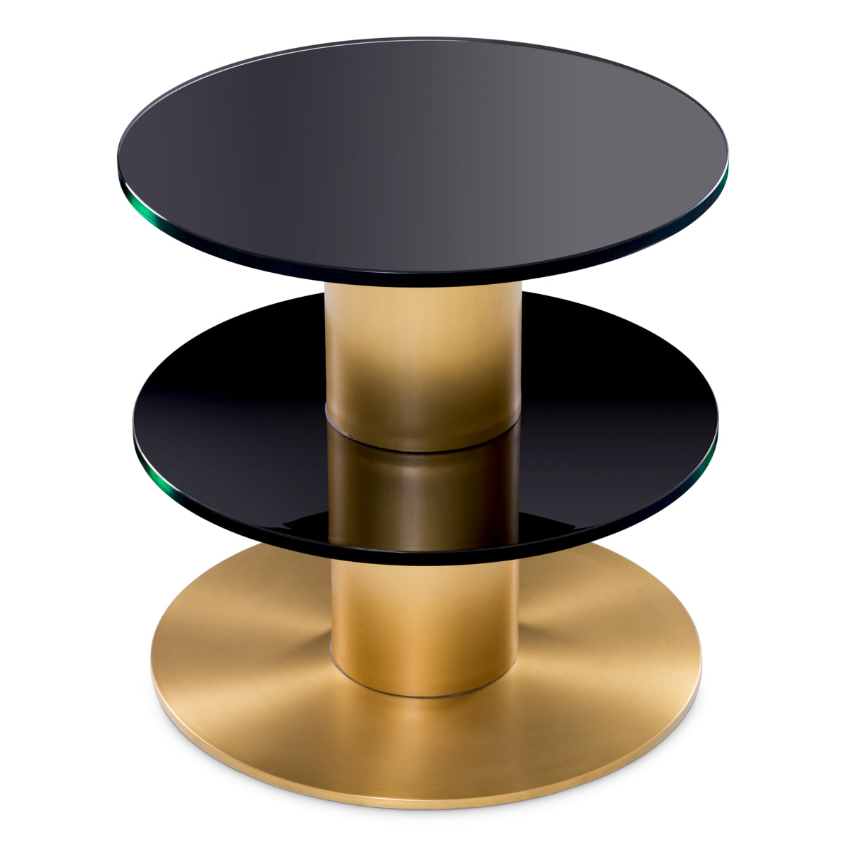 Black Glass Side Table Dorado | Cabothousefurniture.com