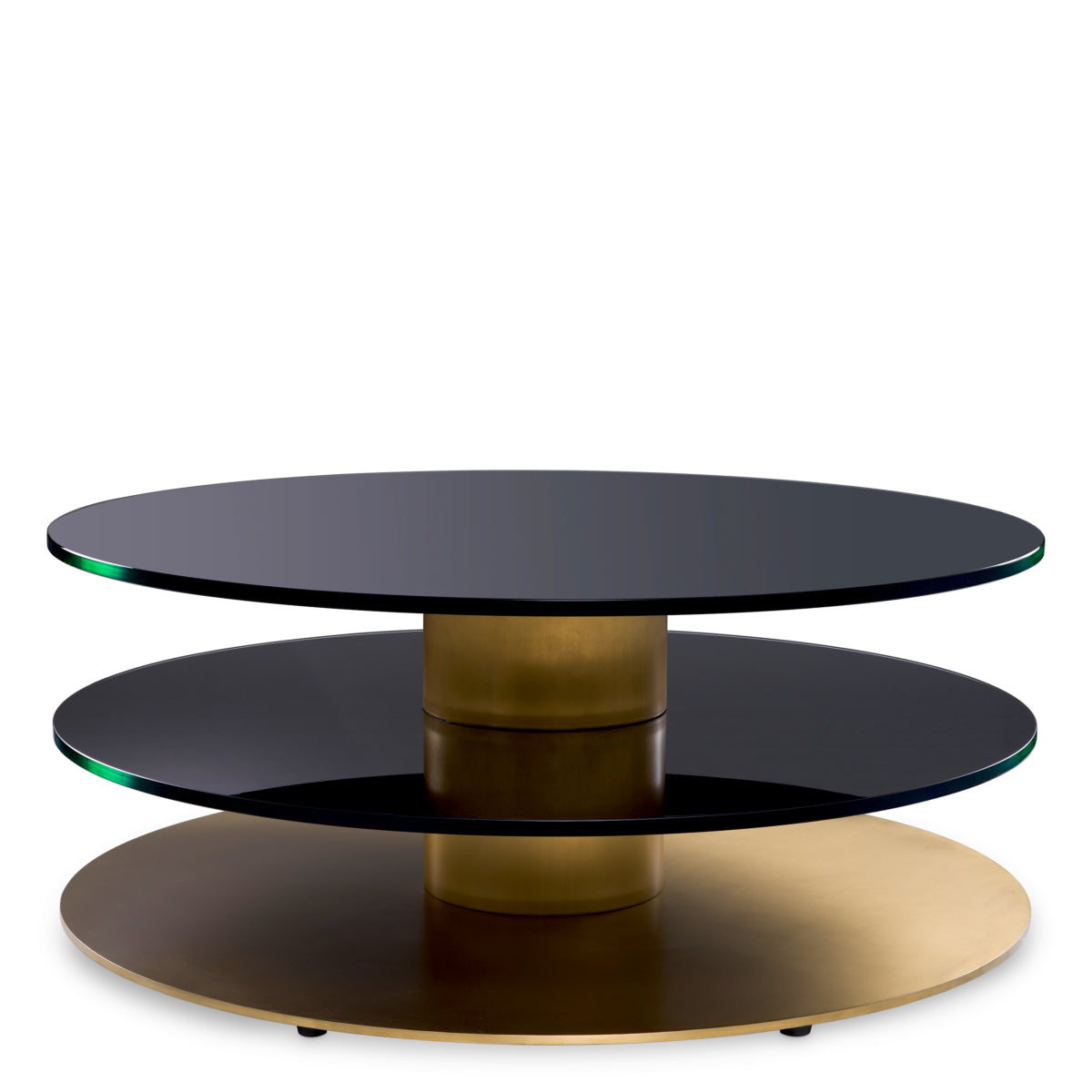 Black Glass Coffee Table Dorado | Cabothousefurniture.com