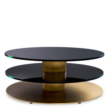 Black Glass Coffee Table Dorado | Cabothousefurniture.com