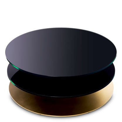 Black Glass Coffee Table Dorado | Cabothousefurniture.com