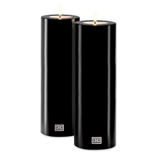Black Artificial Candle (2) | Cabothousefurniture.com