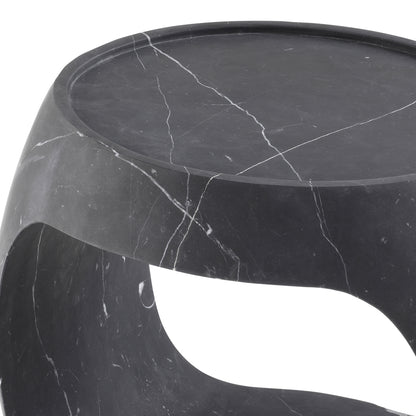Marble Side Table Low Clipper | Cabothousefurniture.com