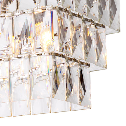 Crystal Rectangular Chandelier Amazone | Cabothousefurniture.com