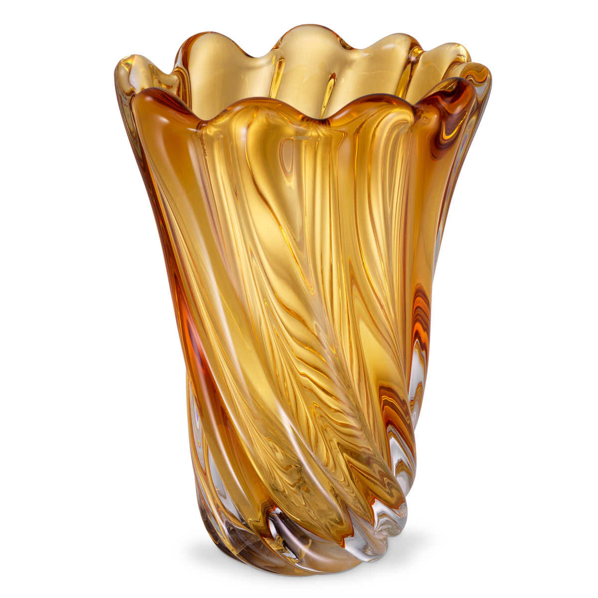 Swirling Glass Vase L Contessa | Cabothousefurniture.com