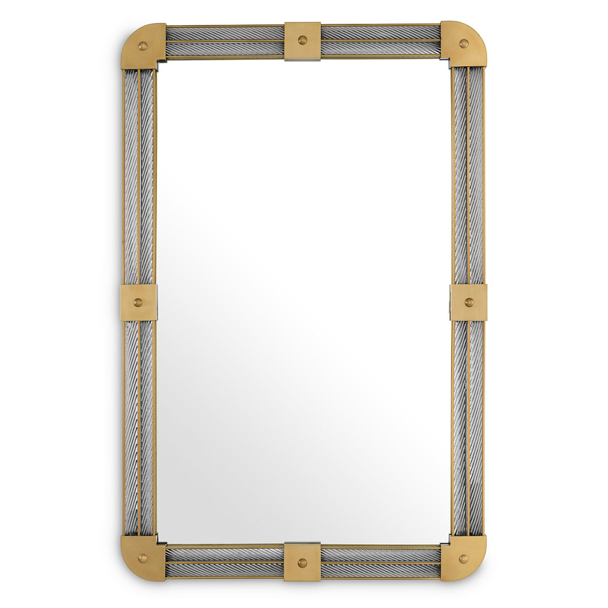 Clear Glass Framed Mirror Heracles | Cabothousefurniture.com