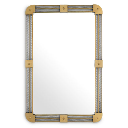 Clear Glass Framed Mirror Heracles | Cabothousefurniture.com