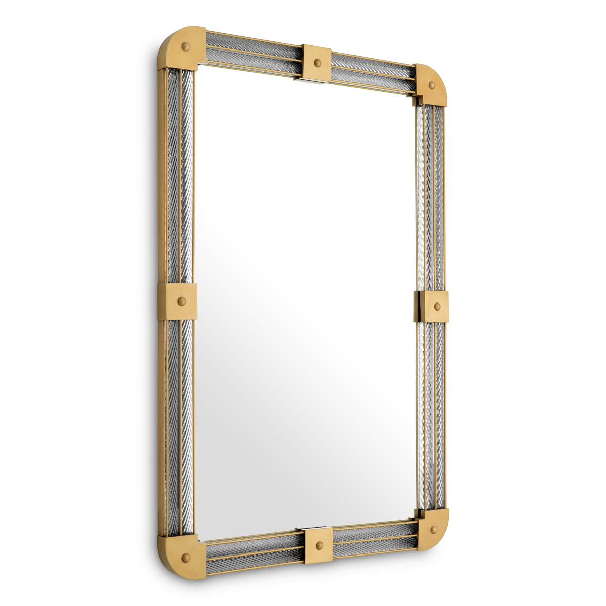 Clear Glass Framed Mirror Heracles | Cabothousefurniture.com