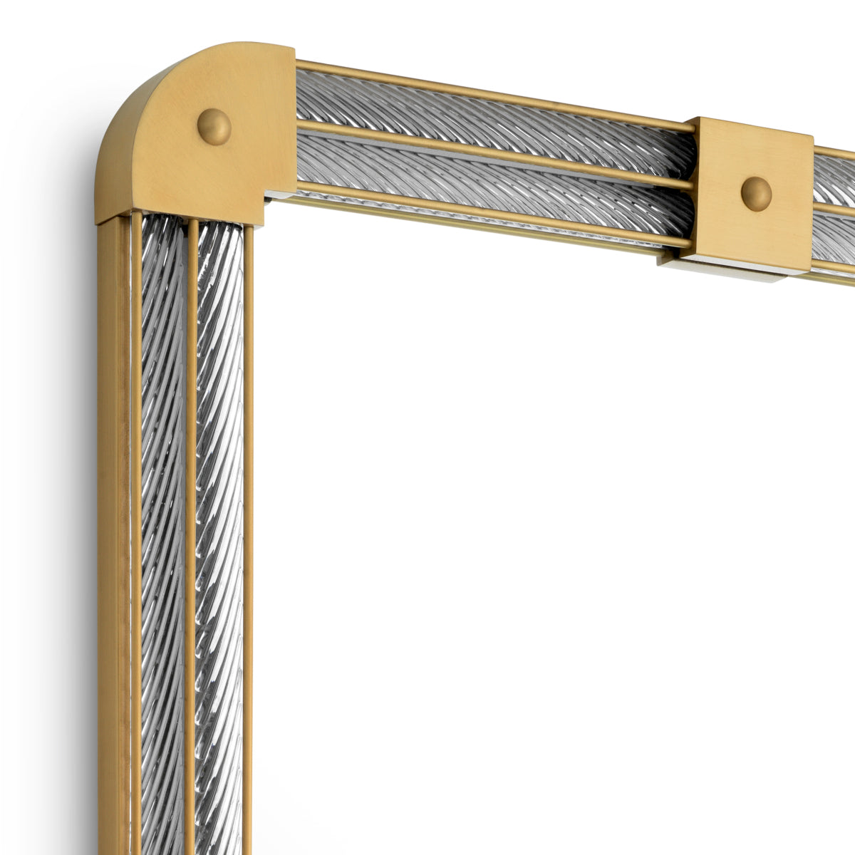 Clear Glass Framed Mirror Heracles | Cabothousefurniture.com