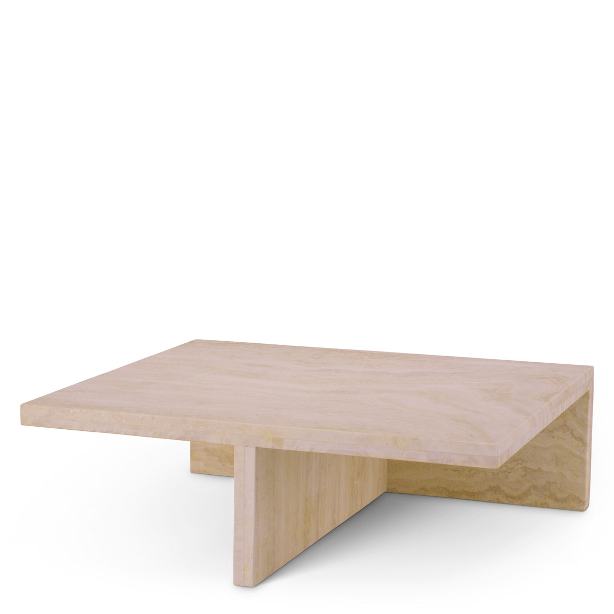 Minimalist Travertine Coffee Table Amara
