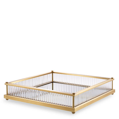 Mirror Bottom Square Tray Cora | Cabothousefurniture.com