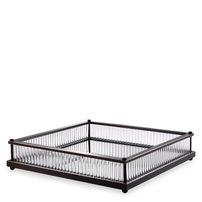Mirror Bottom Square Tray Cora | Cabothousefurniture.com