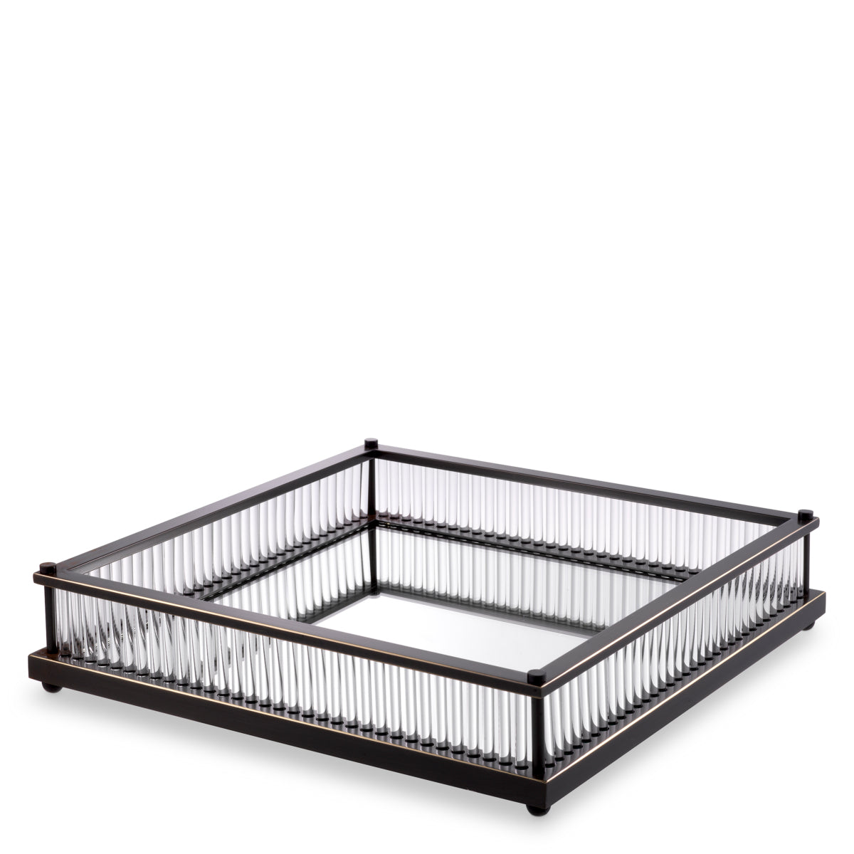 Mirror Bottom Square Tray Cora | Cabothousefurniture.com