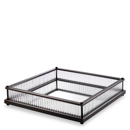 Mirror Bottom Square Tray Cora | Cabothousefurniture.com