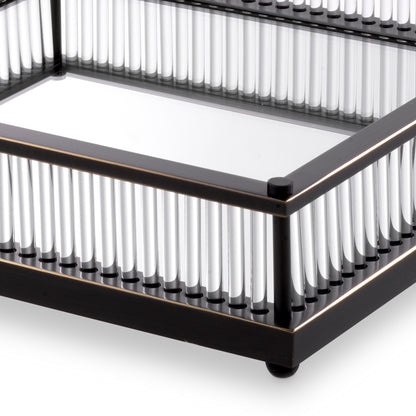 Mirror Bottom Square Tray Cora | Cabothousefurniture.com