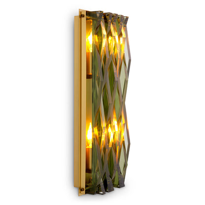 Geometrical Glass Wall Lamp L Nuvola