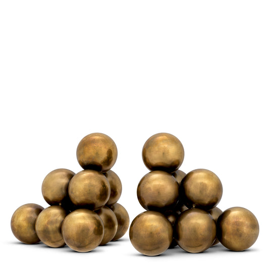 Metallic Orbs Bookend Set (2) Carioca