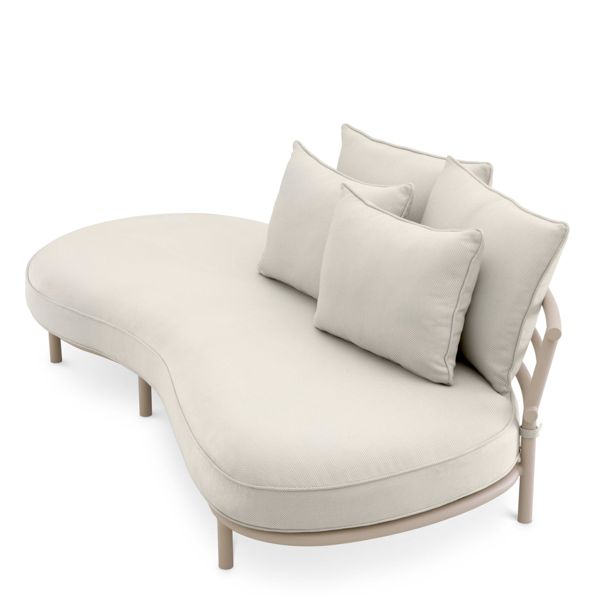 Off White Outdoor Sofa Laguno | Cabothousefurniture.com