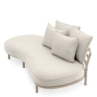 Off White Outdoor Sofa Laguno | Cabothousefurniture.com