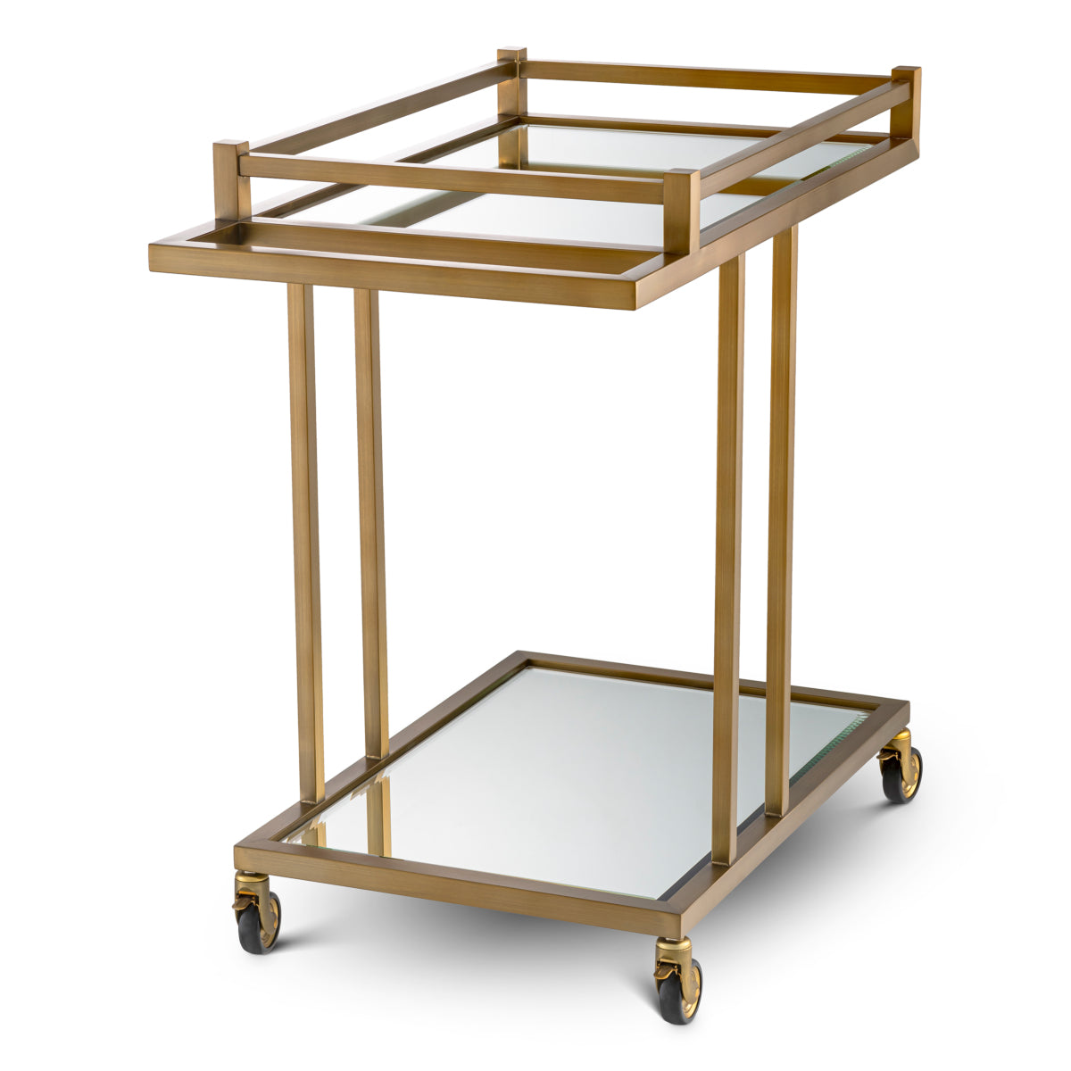 Mirror Glass Trolley Beverly Hills | Cabothousefurniture.com