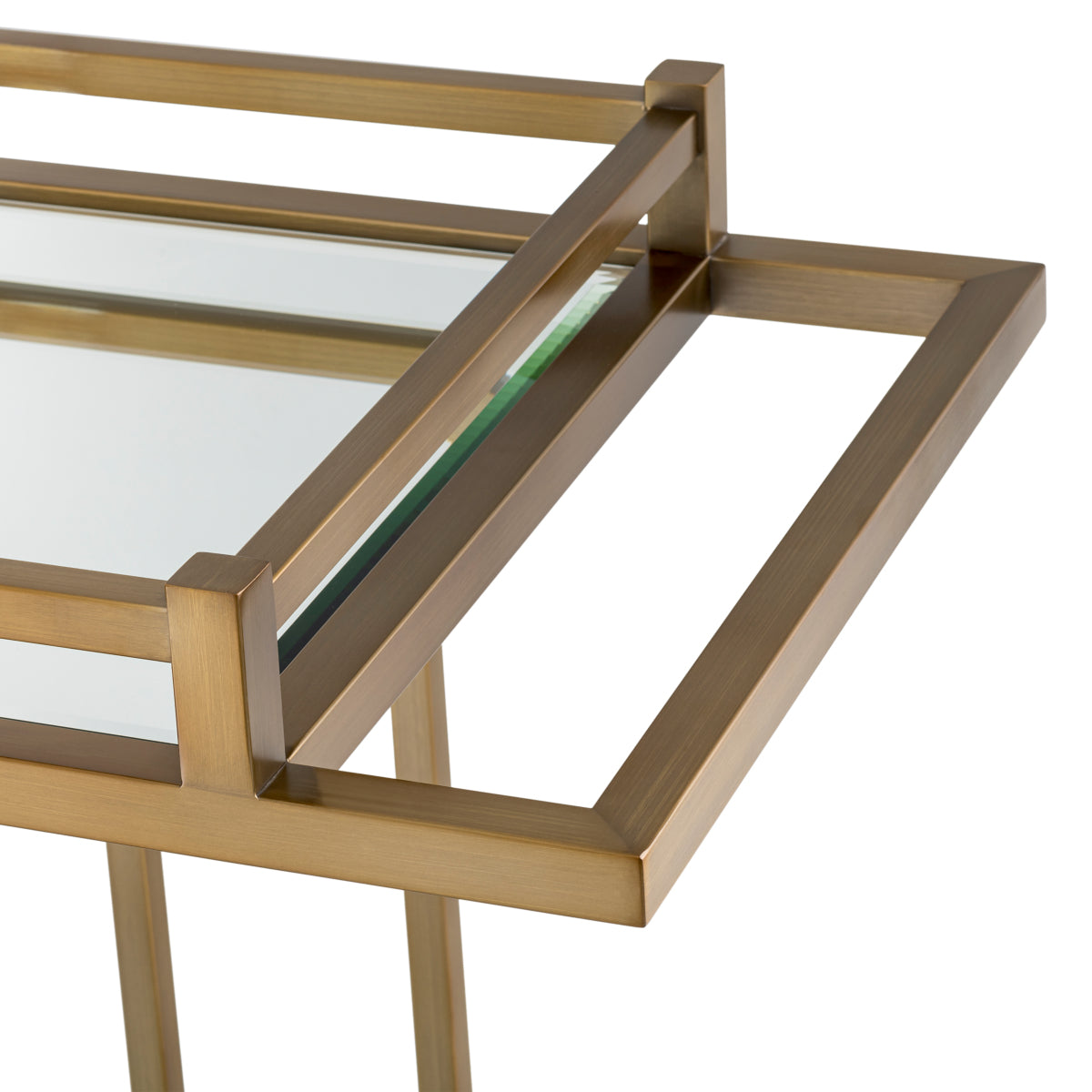 Mirror Glass Trolley Beverly Hills | Cabothousefurniture.com
