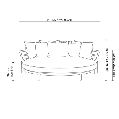 Round Outdoor Sofa Laguno