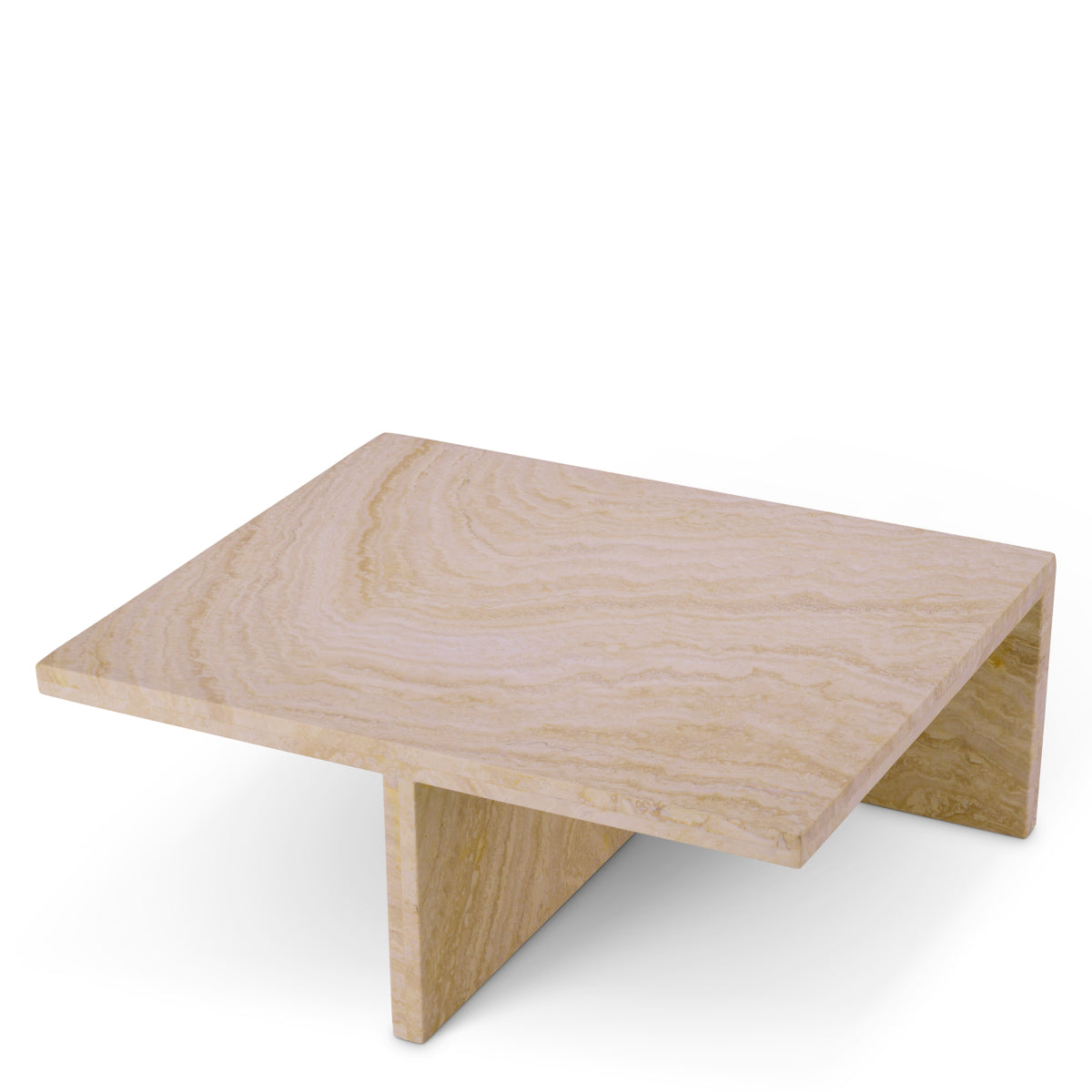 Minimalist Travertine Coffee Table Amara