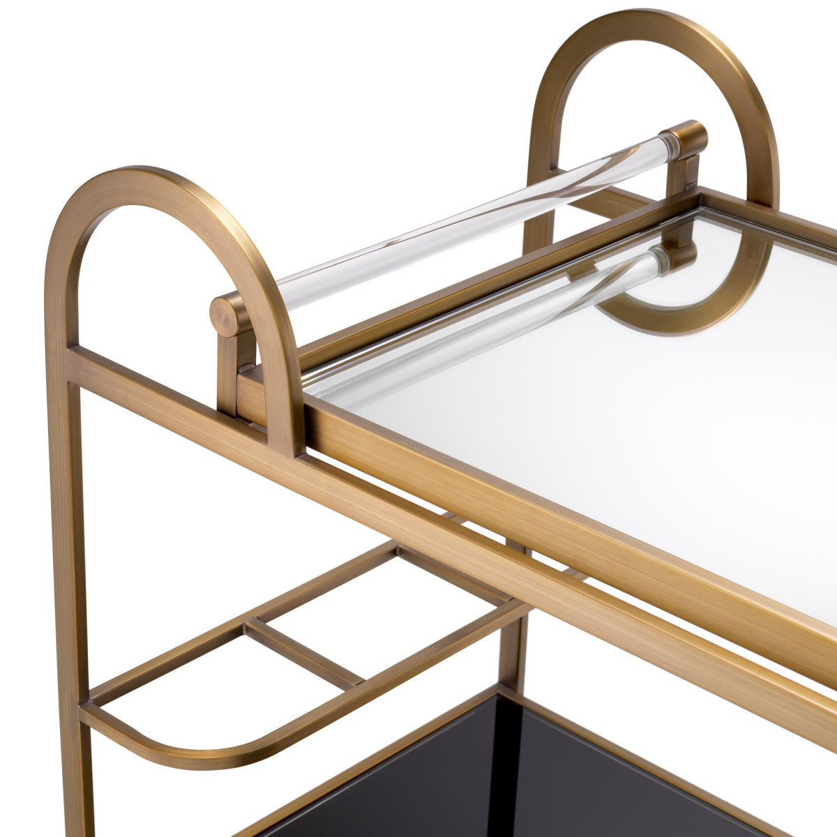 Brushed Brass Trolley Montreuil | Cabothousefurniture.com