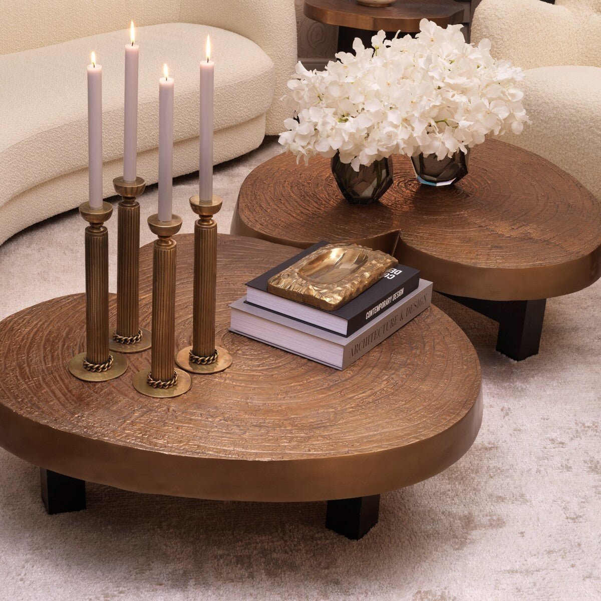 Brass Candle Holder Le Dome | Cabothousefurniture.com