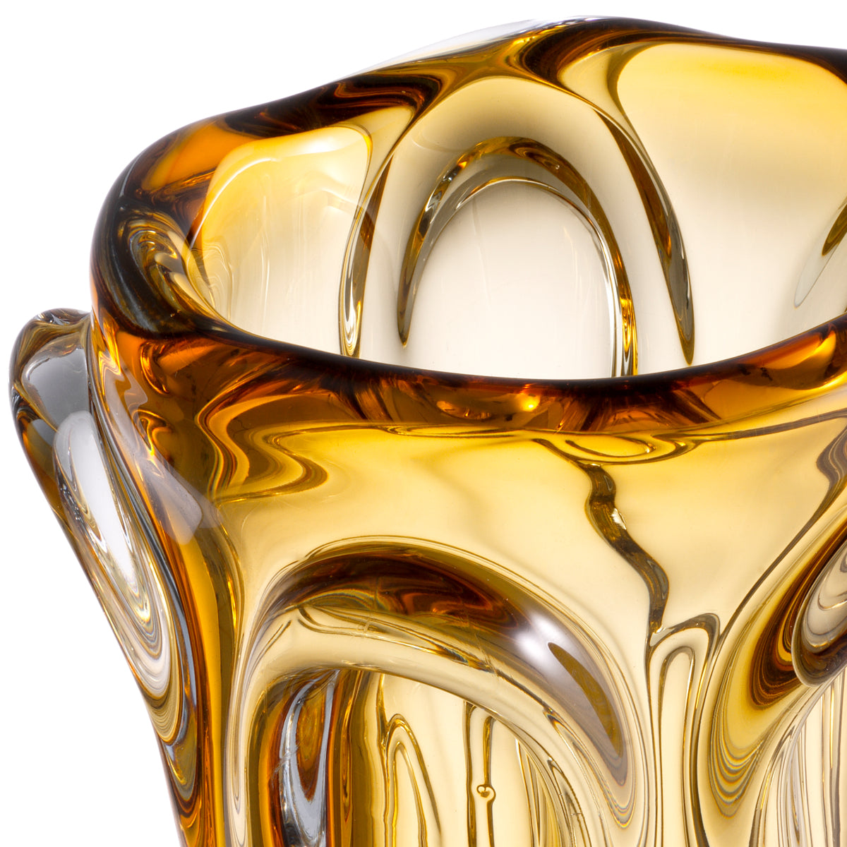 Hand Blown Glass L Vase | Cabothousefurniture.com