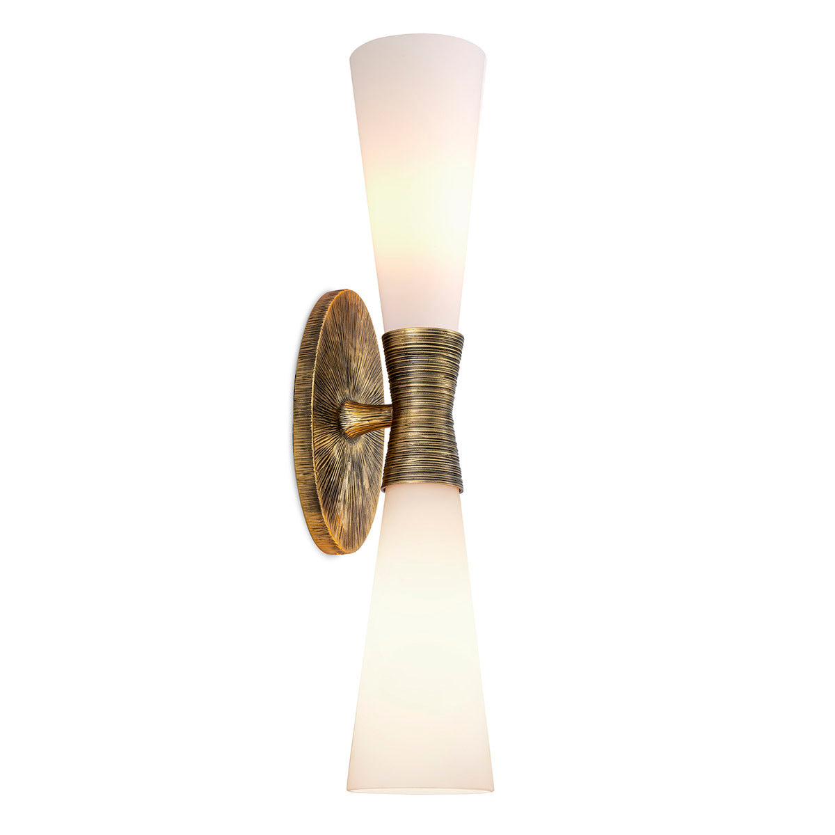 White Glass Wall Lamp Nolita | Cabothousefurniture.com