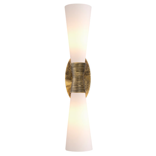 White Glass Wall Lamp Nolita | Cabothousefurniture.com
