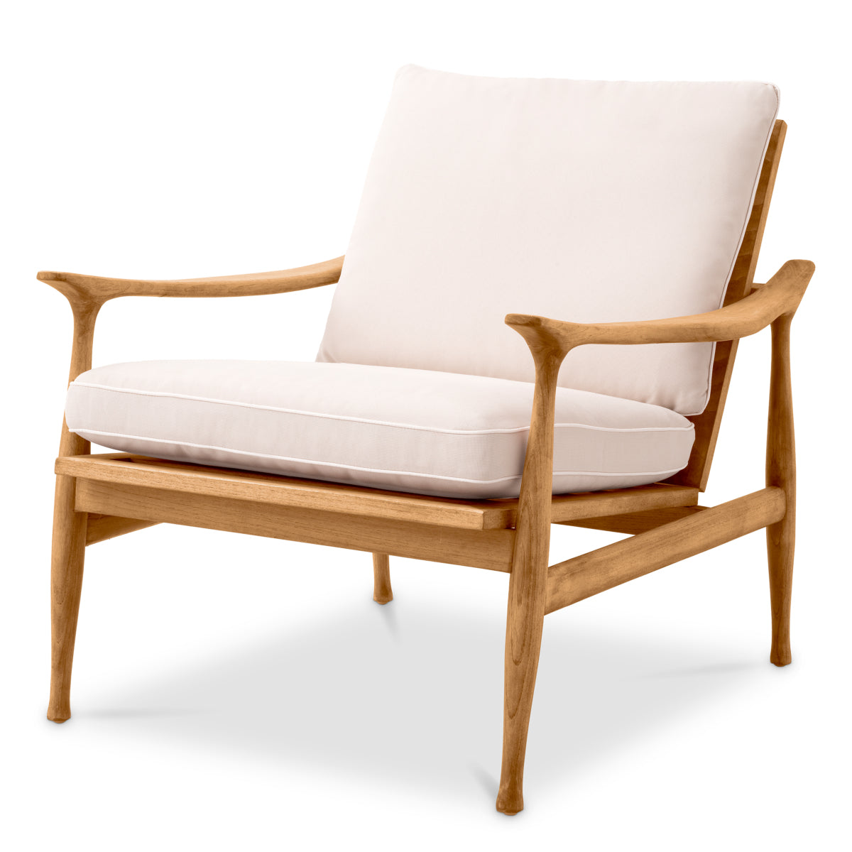 Natural Teak Outdoor Chair Manzo | Cabothousefurniture.com