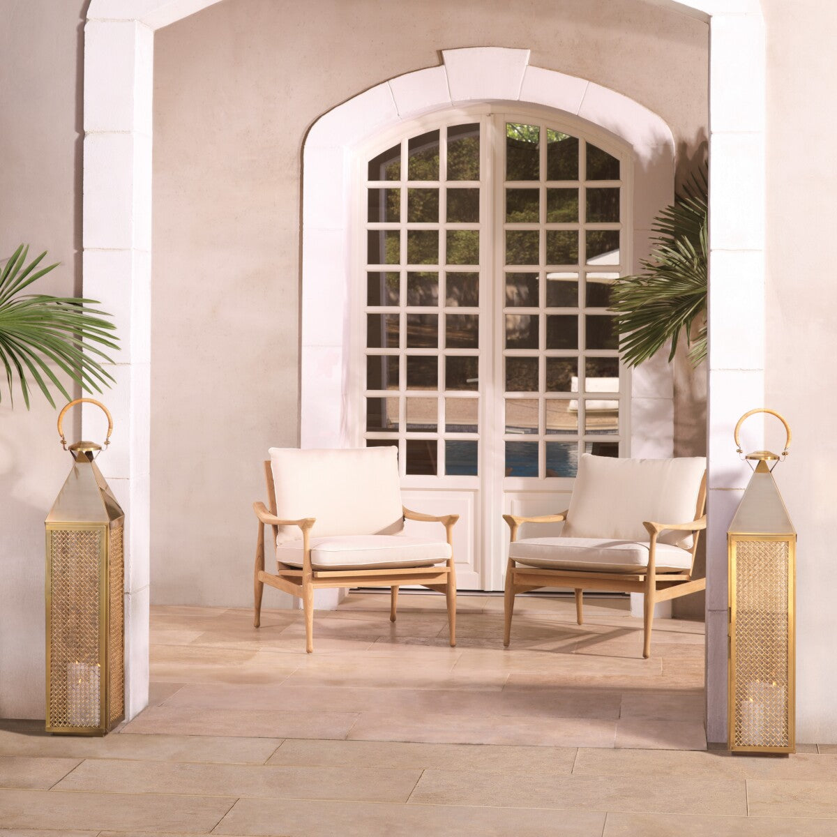 Natural Teak Outdoor Chair Manzo | Cabothousefurniture.com