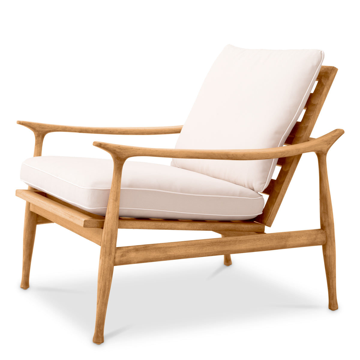 Natural Teak Outdoor Chair Manzo | Cabothousefurniture.com
