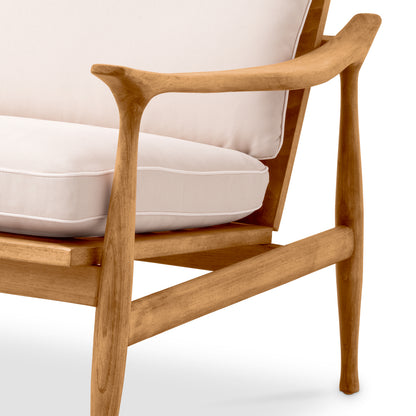 Natural Teak Outdoor Chair Manzo | Cabothousefurniture.com