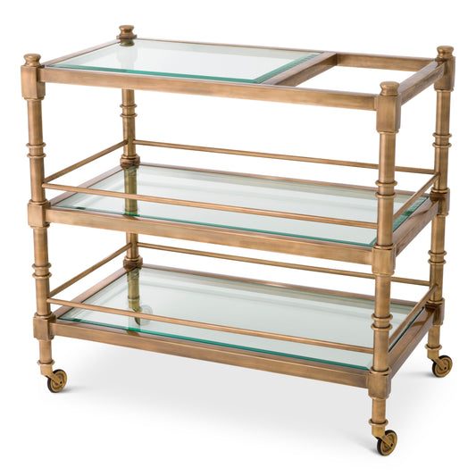 Brass Trolley Alexia | Cabothousefurniture.com