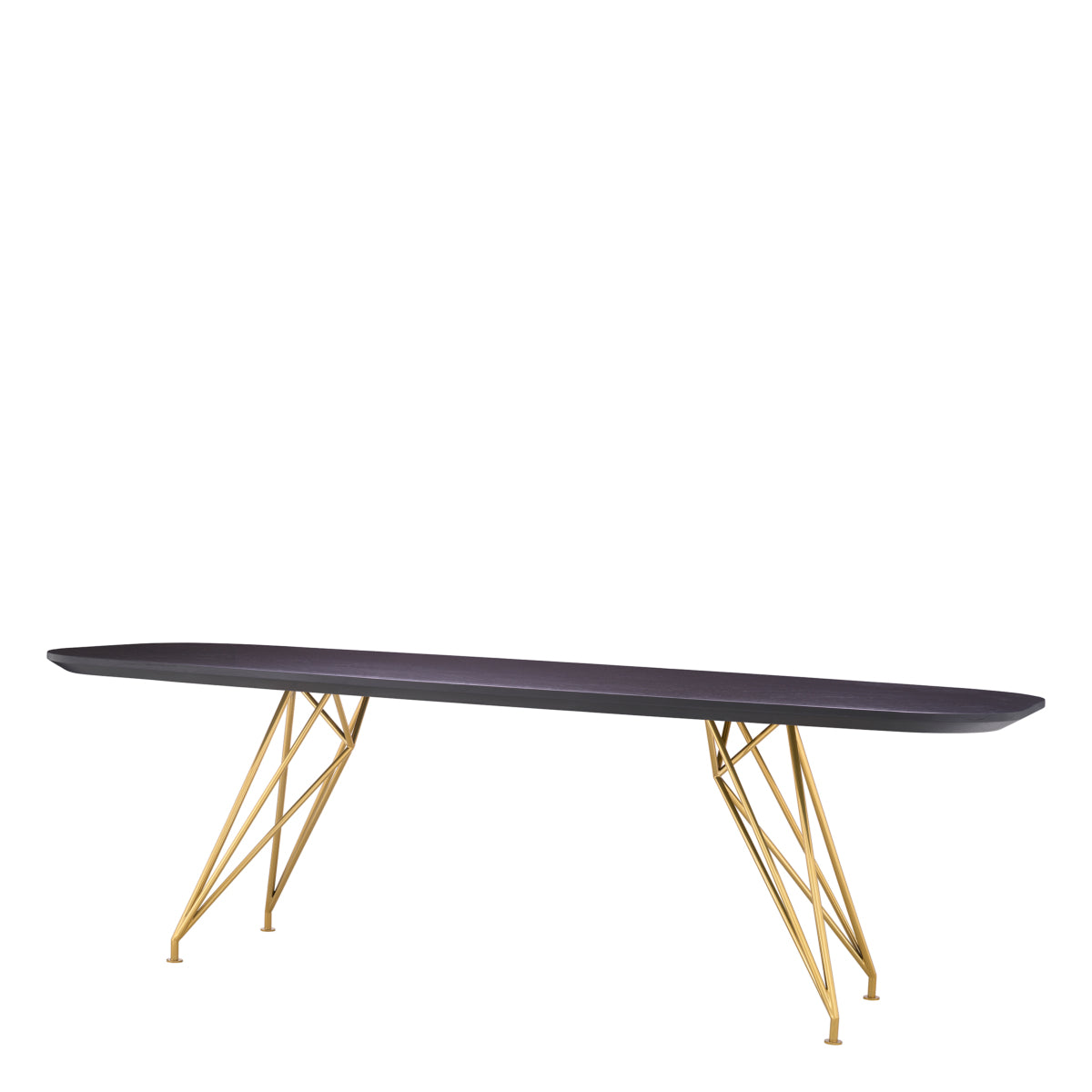 Black Oak Top Dining Table Levante | Cabothousefurniture.com