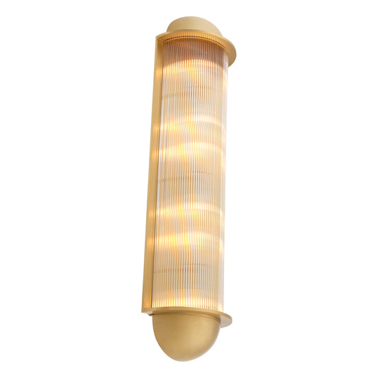 Elongated Brass Wall Lamp Paolino | Cabothousefurniture.com