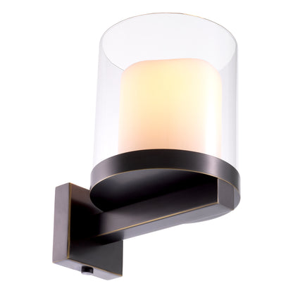 Glass Lantern Wall Lamp Donovan | Cabothousefurniture.com