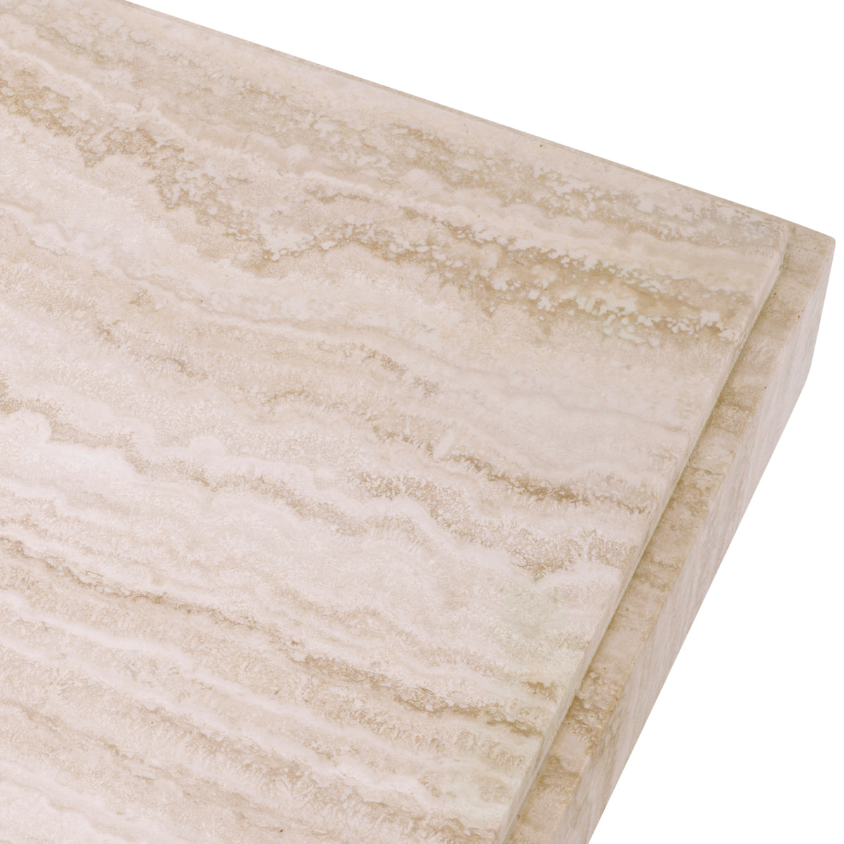 Travertine Side Table Sartoria | Cabothousefurniture.com