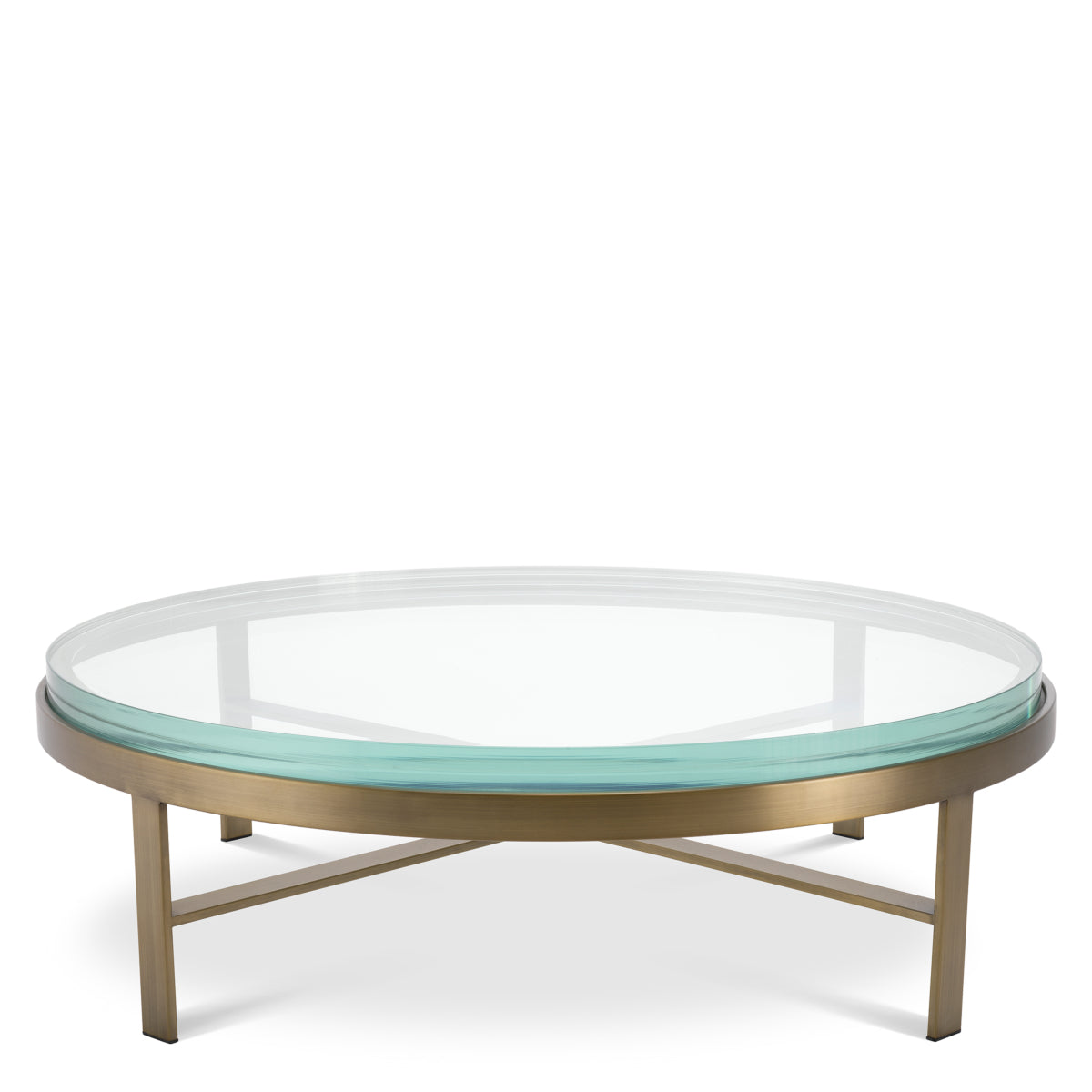 Round Glass Coffee Table Hoxton | Cabothousefurniture.com