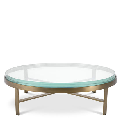 Round Glass Coffee Table Hoxton | Cabothousefurniture.com