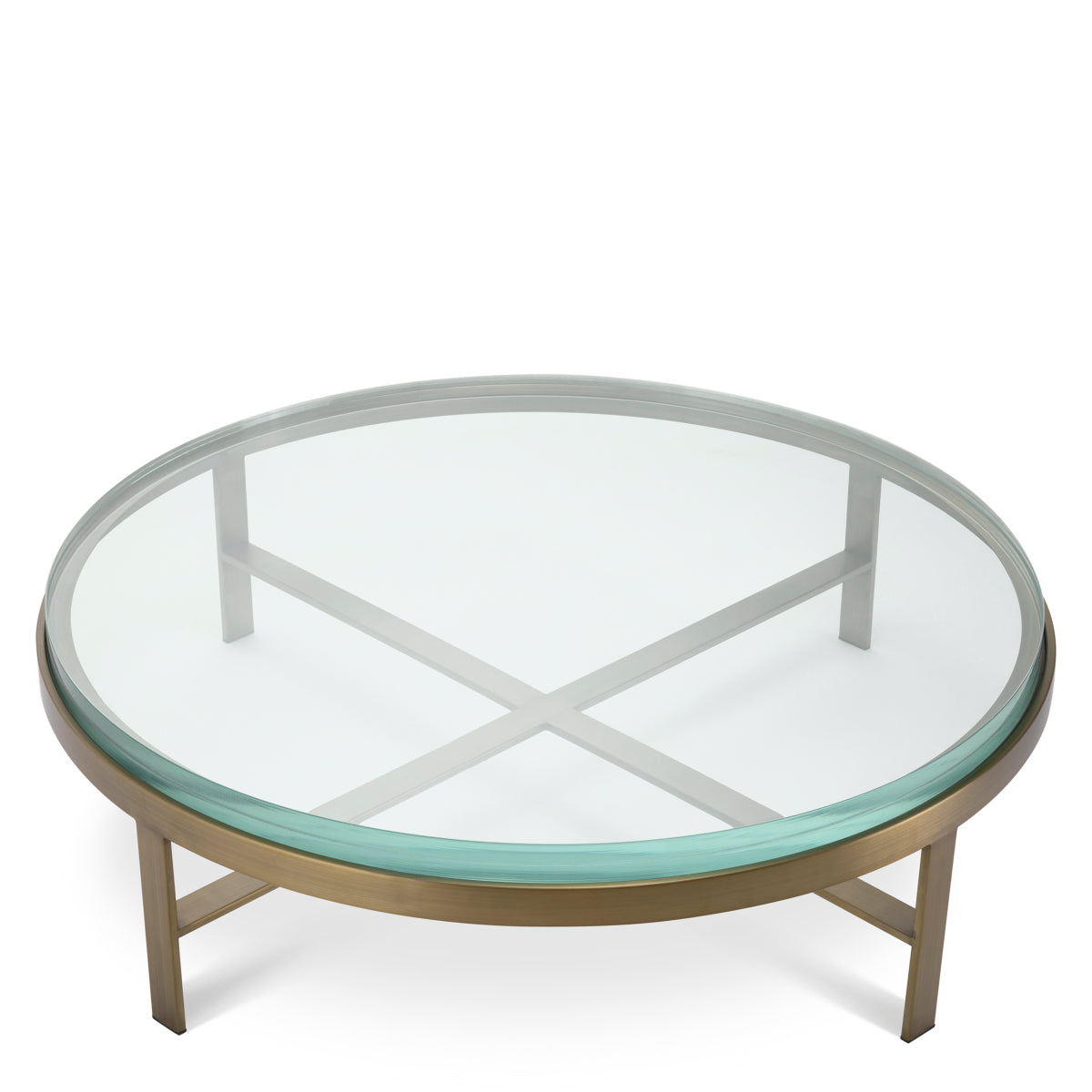 Round Glass Coffee Table Hoxton | Cabothousefurniture.com