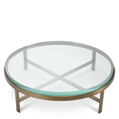 Round Glass Coffee Table Hoxton | Cabothousefurniture.com