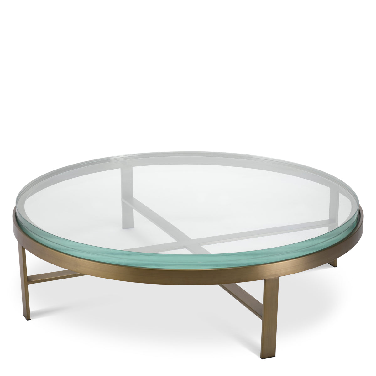 Round Glass Coffee Table Hoxton | Cabothousefurniture.com
