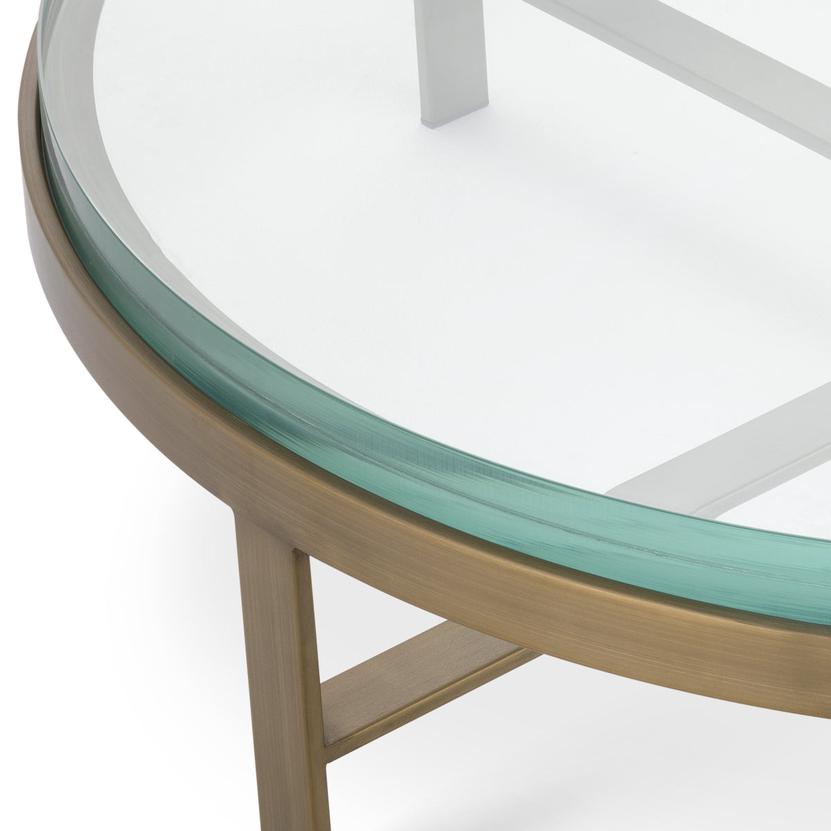 Round Glass Coffee Table Hoxton | Cabothousefurniture.com