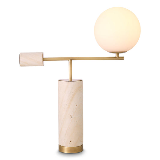 Travertine Table Lamp Xperience | Cabothousefurniture.com