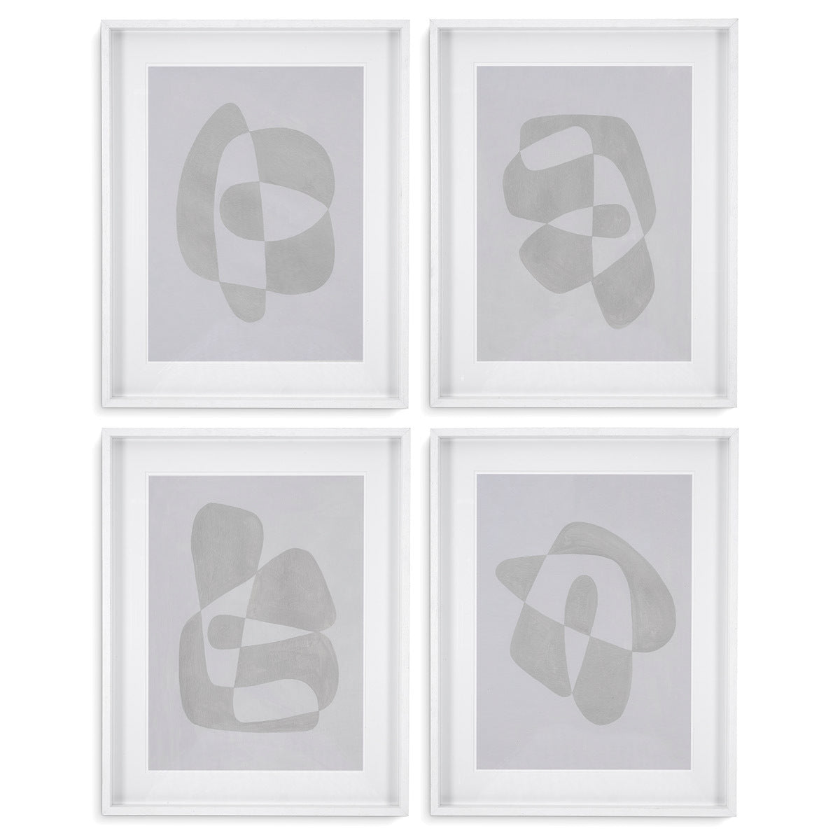 Abstract Shape Art Prints (4) Soft Shape | Cabothousefurniture.com